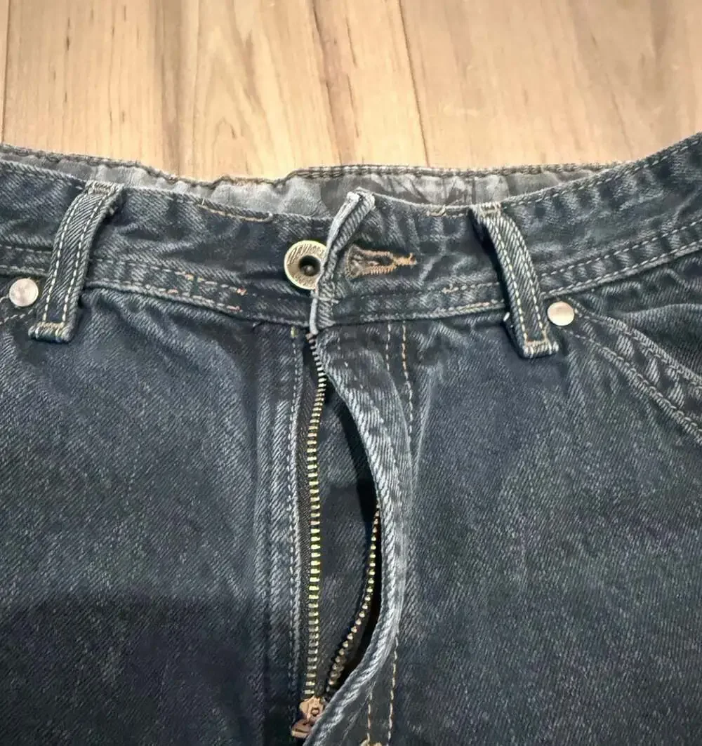 Levi's Denim Cargo Shorts Size 16 Regular Dark Wash